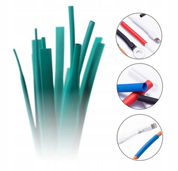 Rurka Termokurczliwa Koszulka 6,4-3,2 Zielona 1M