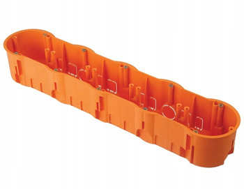 Puszka podtynkowa głęboka PK60 5-krotna Pomarańczowa