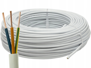 Przewód instalacyjny okrągły miedziany YDY 3x1,5 1m