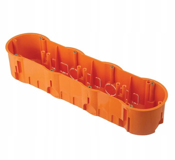 Puszka podtynkowa głęboka PK60 poczwórna Pomarańczowa