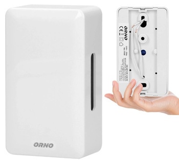 Dzwonek Przewodowy do Drzwi 230V BIM-BAM Mini Brevis Natynkowy Biały