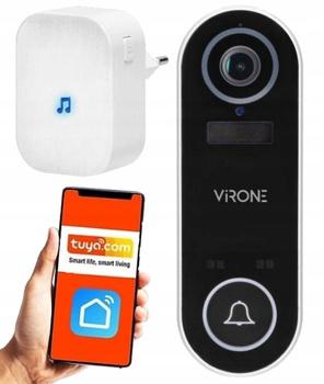 Bezprzewodowy Wideodzwonek LAYO KAMERA IP65 WIFI APLIKACJA TUYA