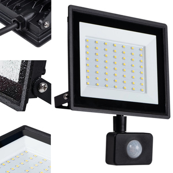 KANLUX Naświetlacz LED GRUN Z Czujnikiem 30W IP44 Barwa Biała neutralna