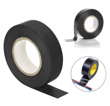 Taśma Izolacyjna Mocna Izolacja Czarna 19mm 20M