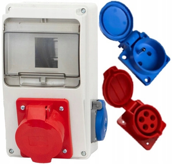 Rozdzielnica Rozdzielnia Skrzynka budowlana Elektryczna 230V 32A