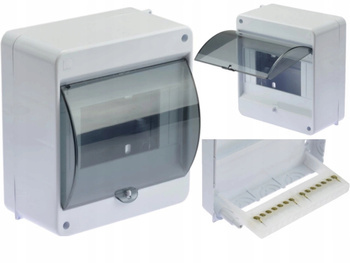 Obudowa rozdzielnia natynkowa S-6 z szybką C.2031