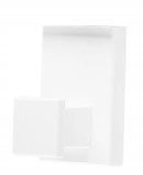 Simon 55 Wieszak Pojedynczy do Ramek LINE Biały Mat