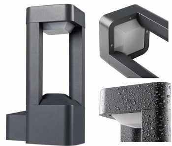 Kinkiet Zewnętrzny Lampa Ogrodowa PEVO GX53 IP44 11W  230V