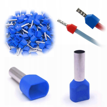 Tulejki Izolowane Kablowe Podwójne 2,5mm2 100Szt.