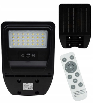 Solarna Lampa Uliczna ECONOMY 50W Czujnik Ruchu Mikrofalowy 4000K IP65