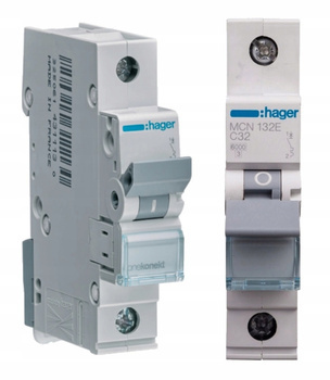 HAGER Wyłącznik nadprądowy Bezpiecznik 1P C 32A