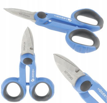 Nożyce Nożyczki Do Cięcia Przewodów Izolacji Ząbkowane Krawędzie 140 mm