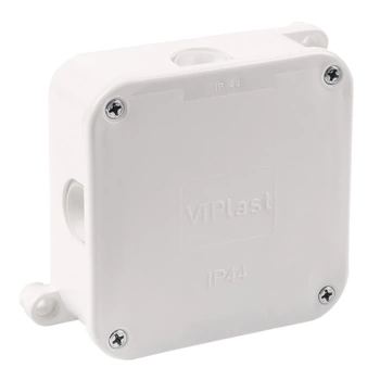 VIPLAST Puszka Natynkowa Hermetyczna Elektryczna 88x88x40 mm Biała 1szt