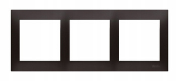 KONTAKT SIMON 54 Ramka Potrójna 3-krotna Pion Poziom Antracyt Mat