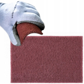 HOEGERT Włóknina Ścierna Do Szlifowania Usuwania Rdzy 150 x 200mm 3 sztuki