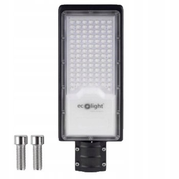 Lampa Uliczna Zewnętrzna Ogrodowa Mocna 100W 5000K Neutralne światło 42cm