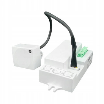 Mikrofalowy Czujnik Ruchu Sensor Czujka Ścienny Sufitowy Przewód 23cm