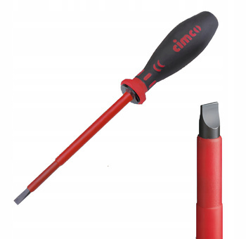 CIMCO Wkrętak Elektryczny Płaski Izolacyjny dla Elektryka 3,0x100 VDE 1000V