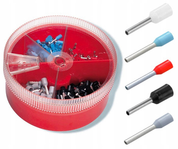 Cimco Zestaw Końcówek Tulejkowych Izolowanych do Kabli Przewodów 4-16