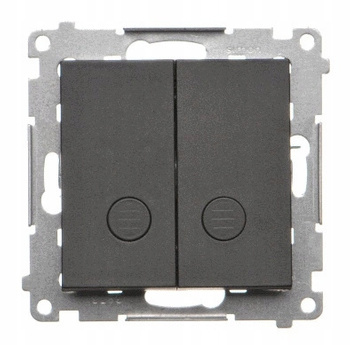 Simon 55 Przycisk Podwójny Zwierny Podświetlany