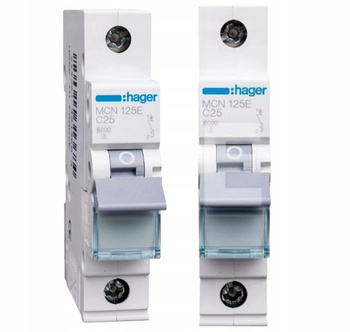 HAGER Wyłącznik nadprądowy Bezpiecznik 1P C 25A
