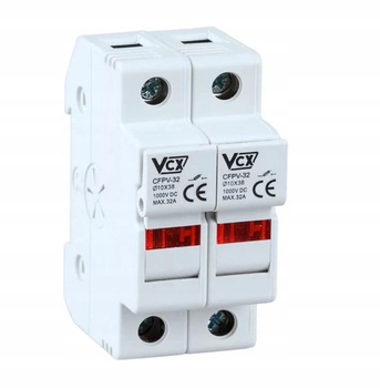 Rozłącznik Bezpiecznik Modułowy z Kontrolką Podstawa Bezpiecznikowa DC 2P