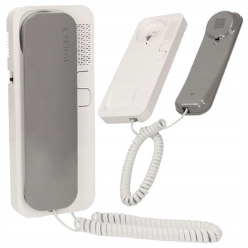 Słuchawka Domofon Unifon CYFRAL SMART Szaro-Biały do instalacji Analogowych
