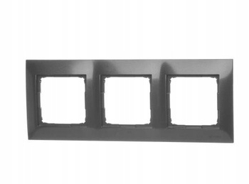 KONTAKT SIMON 54 Ramka 3x Antracyt do Puszek Gips