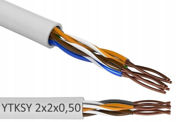 ZAMEL Przewód Kabel Telefoniczny YTKSY 2x2x0,5 0,5