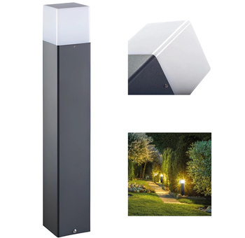 KANLUX Słupek Stojący Ogrodowy Oświetlający na Żarówkę E27 Antracyt 50cm