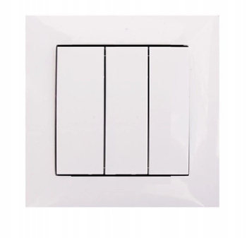 VIPLAST WESA Łącznik Włącznik Światła Potrójny 230V 10A IP20