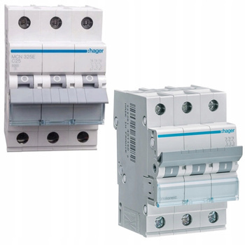 HAGER Wyłącznik nadprądowy MCN325E 3-fazowy C25