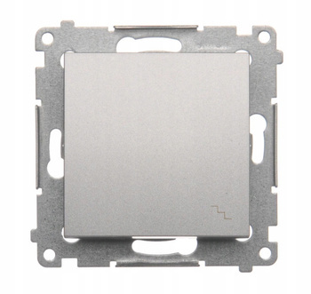 KONTAKT SIMON 54 Łącznik schodowy zmienny SREBRNY