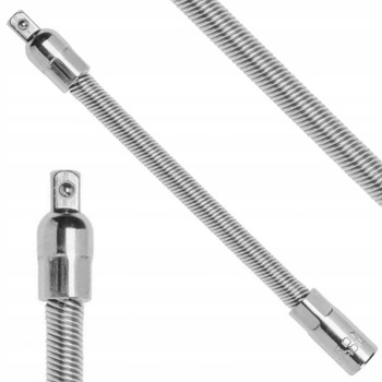 HOEGERT Przedłużka Elastyczna Kluczy Nasadowych Do Nasadek 1/4" 150 mm