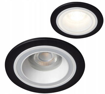 Oczko Sufitowe Wpuszcane Pierścień Dekoracyjny GU10 10W Feline Białe-Czarne