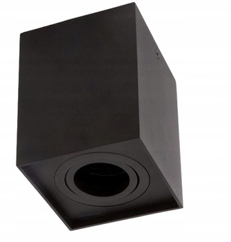 Oprawa Halogenowa Sufitowa Natynkowa LED Kwadratowa  Czarna IP20 Gwint GU10