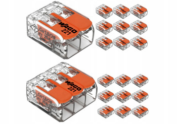 20xWAGO Szybkozłączka Złączka Zestaw na Drut 2x 3x