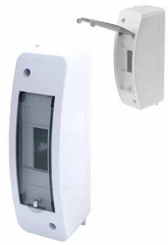 Rozdzielnica Natynkowa Skrzynka z Klapką Biała RNTO 1x2 bez listew PE/N