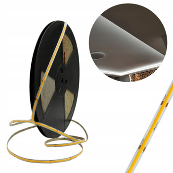 Taśma LED COB Rolka 50 metrów 6000K Barwa Zimna Podświetlenie Sufitu Mebli