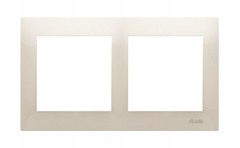 KONTAKT SIMON 54 Ramka Podwójna 2-Krotny Premium Pion Poziom Kremowy