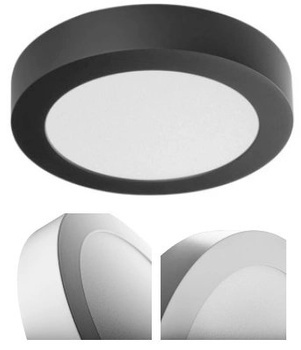 KANLUX Lampa Sufitowa LED Oprawa Natynkowa Czarna 18W Biała Neutralna