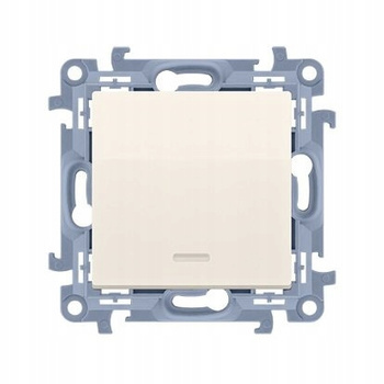 SIMON 10 Łącznik pojedynczy podświetlany KREMOWY