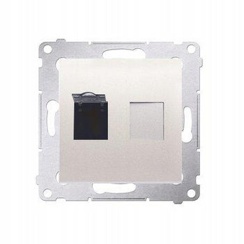 SIMON 54 Gniazdo komputerowe Rj45 kat.6 KREM