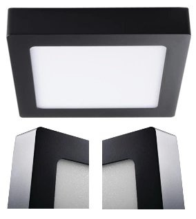KANLUX Lampa Sufitowa LED Oprawa Natynkowa Kwadrat KANTI 12W Neutralna