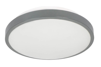 Plafon Hermetyczny SELENE Czujnik Ruchu Mikrofalowy 2xE27 2x60W IP54 Szary