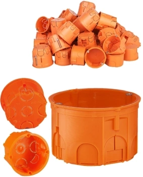 Puszka Elektryczna Instalacyjna Podtynkowa Płytka 60 mm Wkręty 10szt SIMET