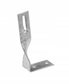 Uchwyt Kątowy Skręcony do Drutu Odgromowego 120 mm