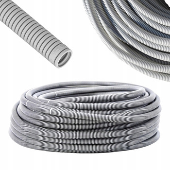 AKS Rura karbowana Lekka  Peszel  RKGL 32/25 Krążek 25m Typu 320N Szara