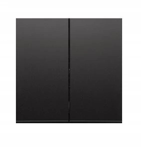 SIMON 10 Klawisz Podwójny Czarny mat Do łączników