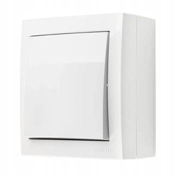 Simon Aquaclick Przycisk Hermetyczny Natynk Biały
